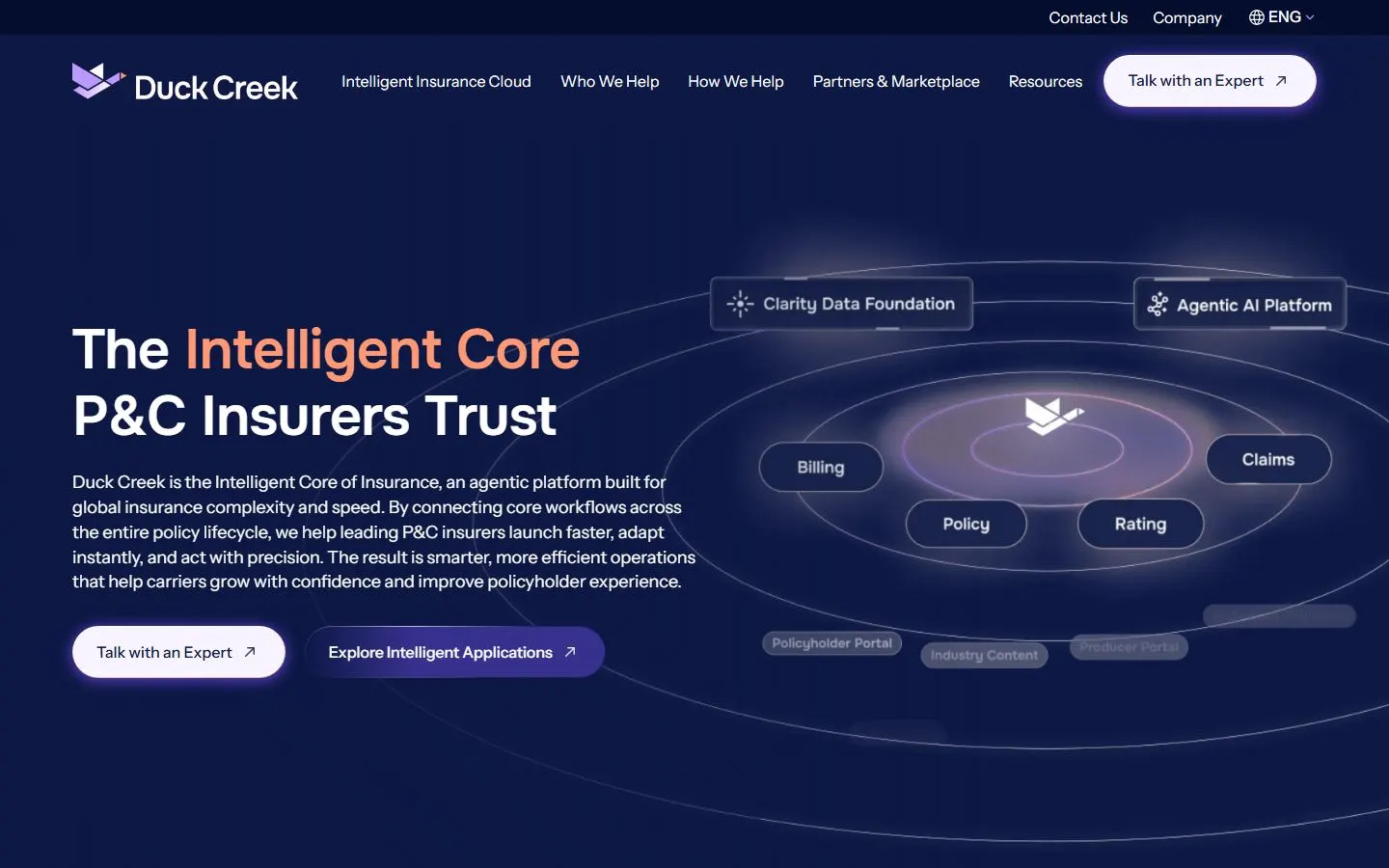 Duck Creek homepage